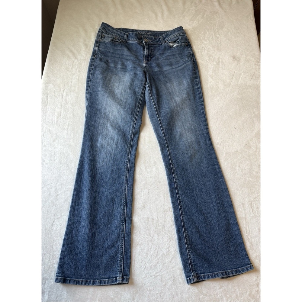 Maurices Cotton Blend Blue Jeans Women 9/10 Regular Boot Blue Wash Pockets